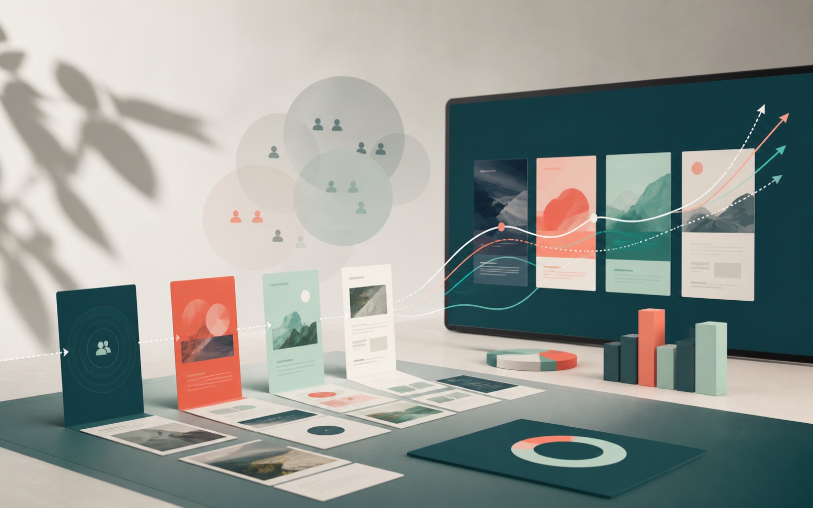 Digital campaign journey connecting audiences, content and performance