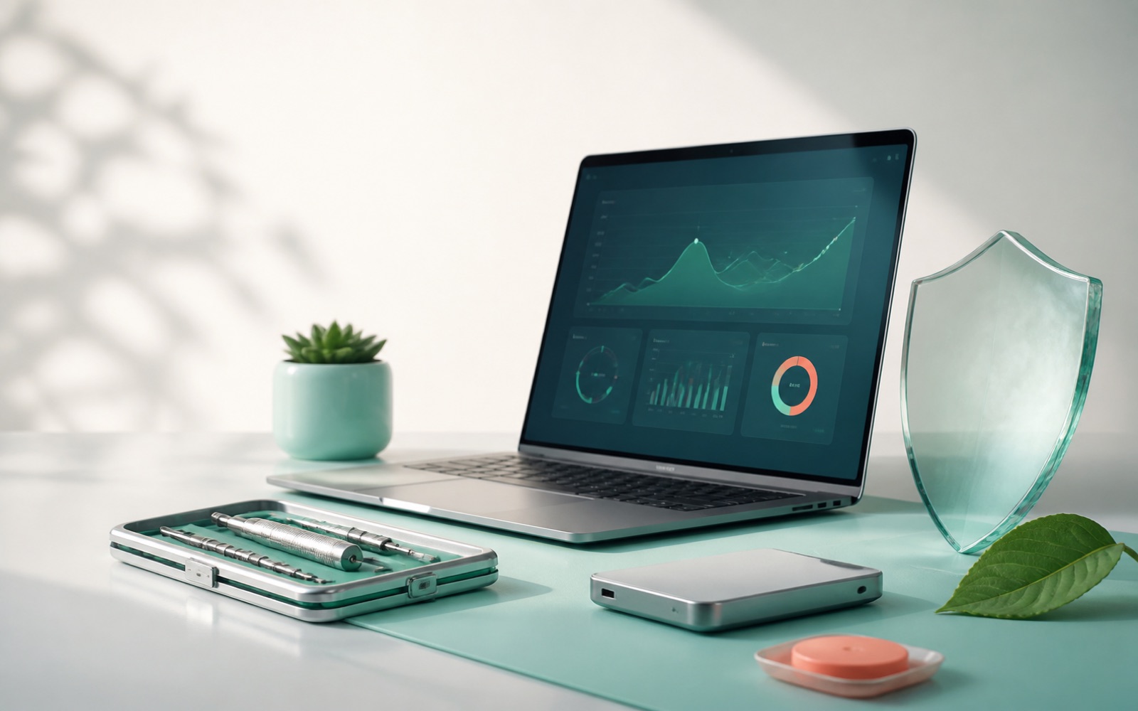 Website monitoring dashboard, backup drive and maintenance tools